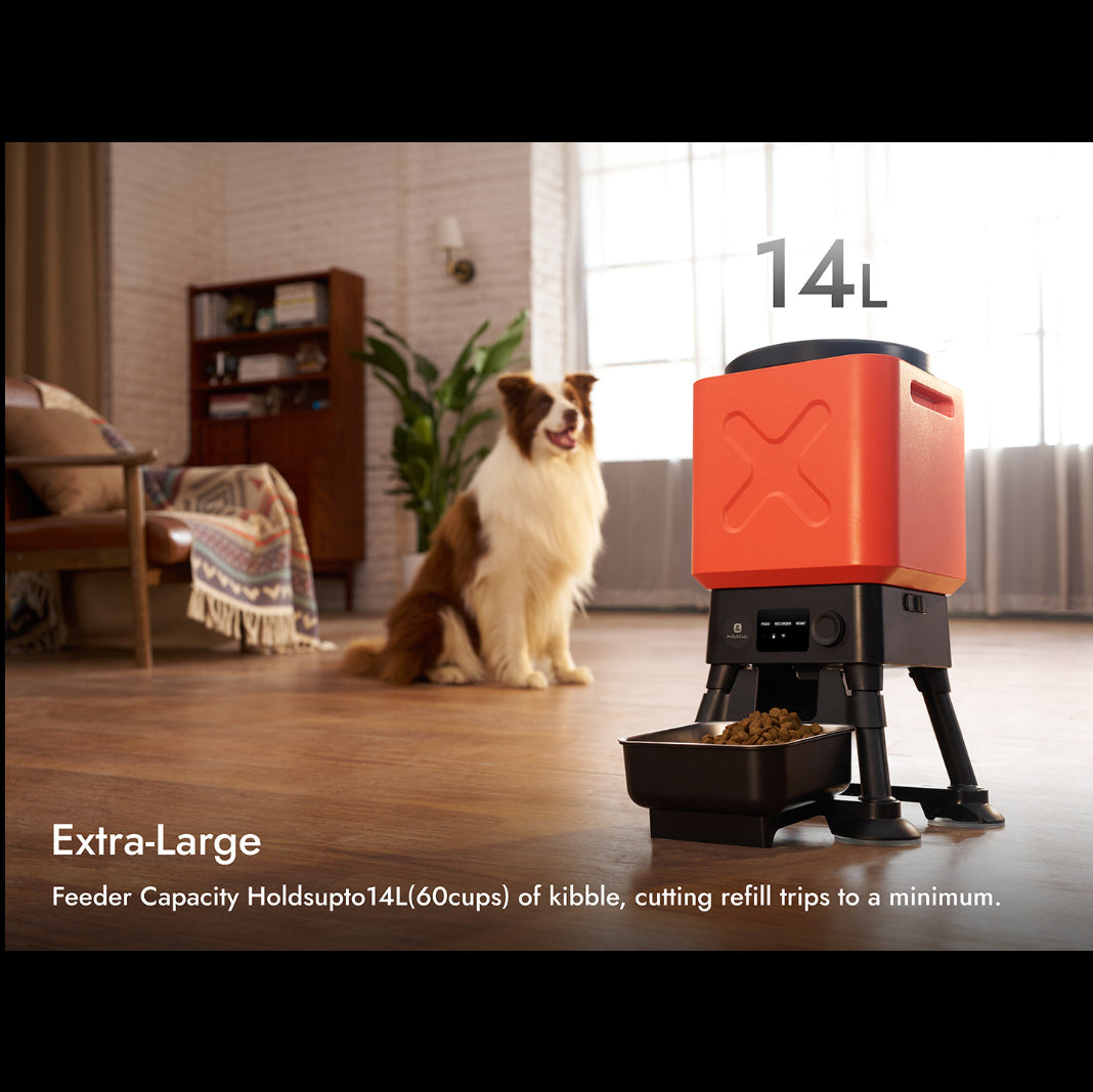 Molly&Cody Titan 14L Smart Dog Feeder, large capacity automatic pet food dispenser for medium and large dogs