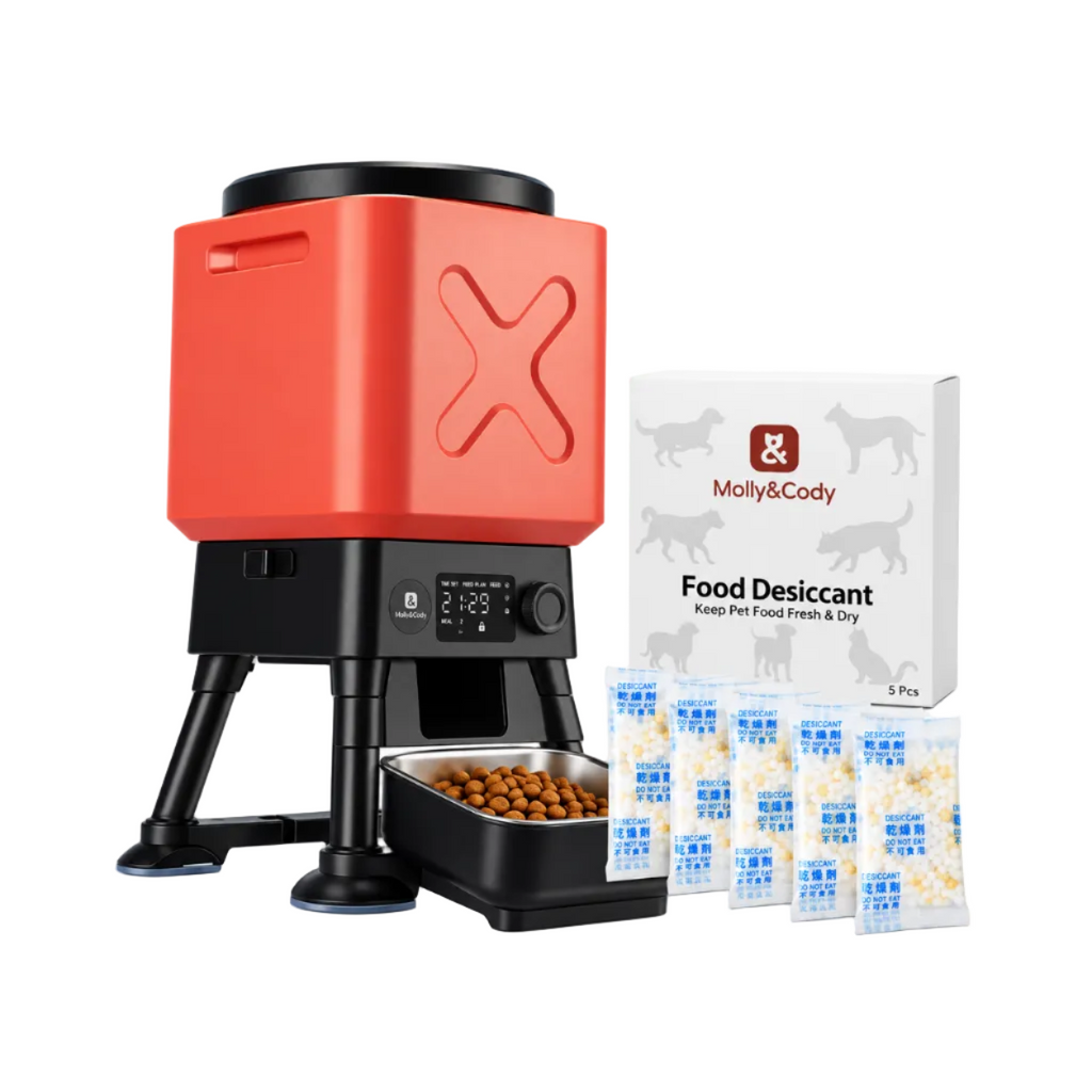 Molly&Cody Titan 14L Button Automatic Dog Feeder + 5-Pack Desiccants