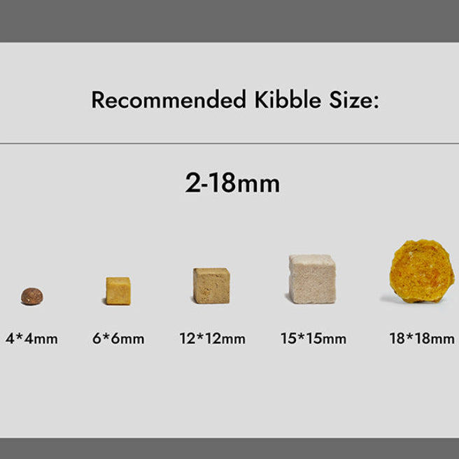 M&C Titan Pet Feeder Recommended Kibble Size