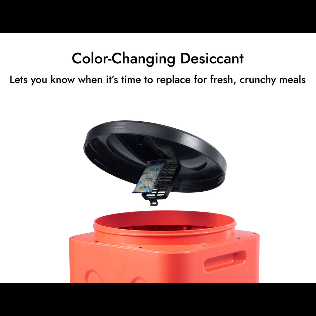 Color - changing disiccant will let you know the time to replace for fresh, crunchy meals