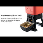 Effortlessly mix 2-18mm kibbles, freeze-dreid, air-dried, and puffed food fora balance, healthy, and varied diet. 